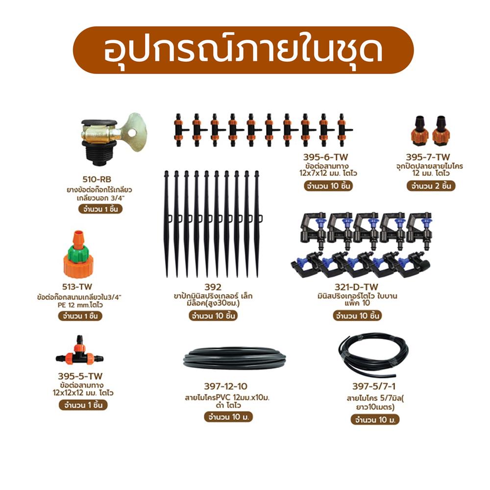 ชุดขาปักรดน้ำ ไม้ยืนต้น SPRING