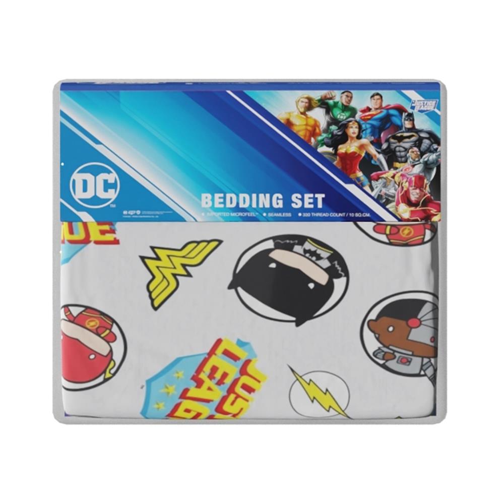 ชุดผ้าปูที่นอน 3.5 ฟุต (จำนวน 3 ชิ้น) PREMIER SATIN JUSTICE LEAGUE FJ003