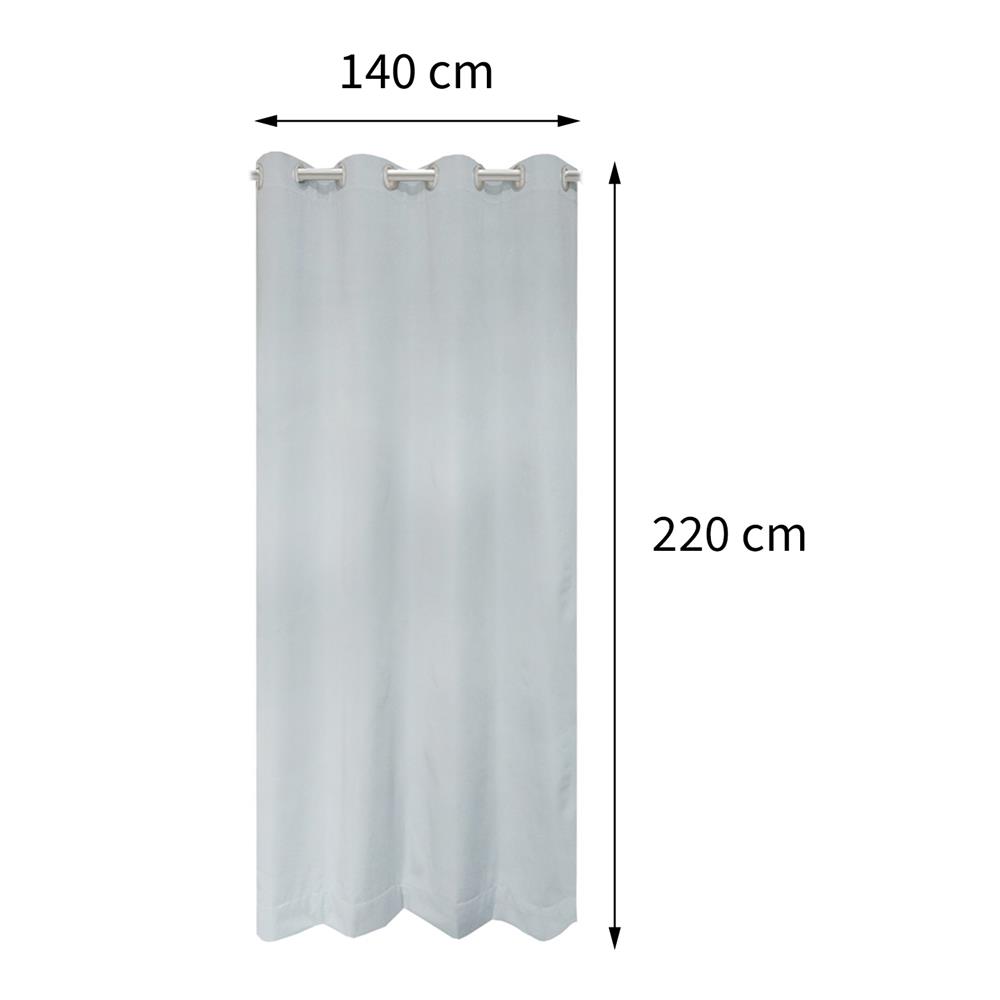 ผ้าม่าน EYELET HOME LIVING STYLE TIME UV 140X220 ซม. สีเทา