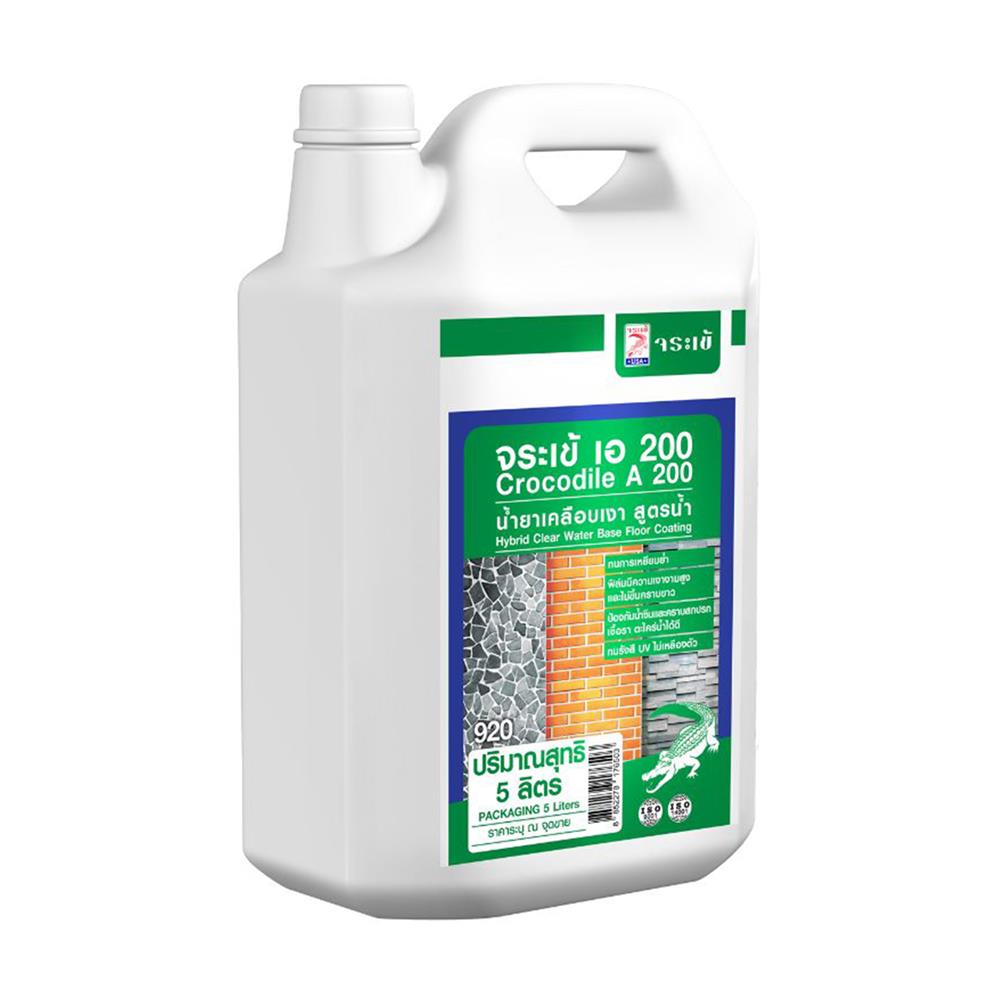 น้ำยาเคลือบเงาพื้น จระเข้ A 200 5 ลิตร สีใส