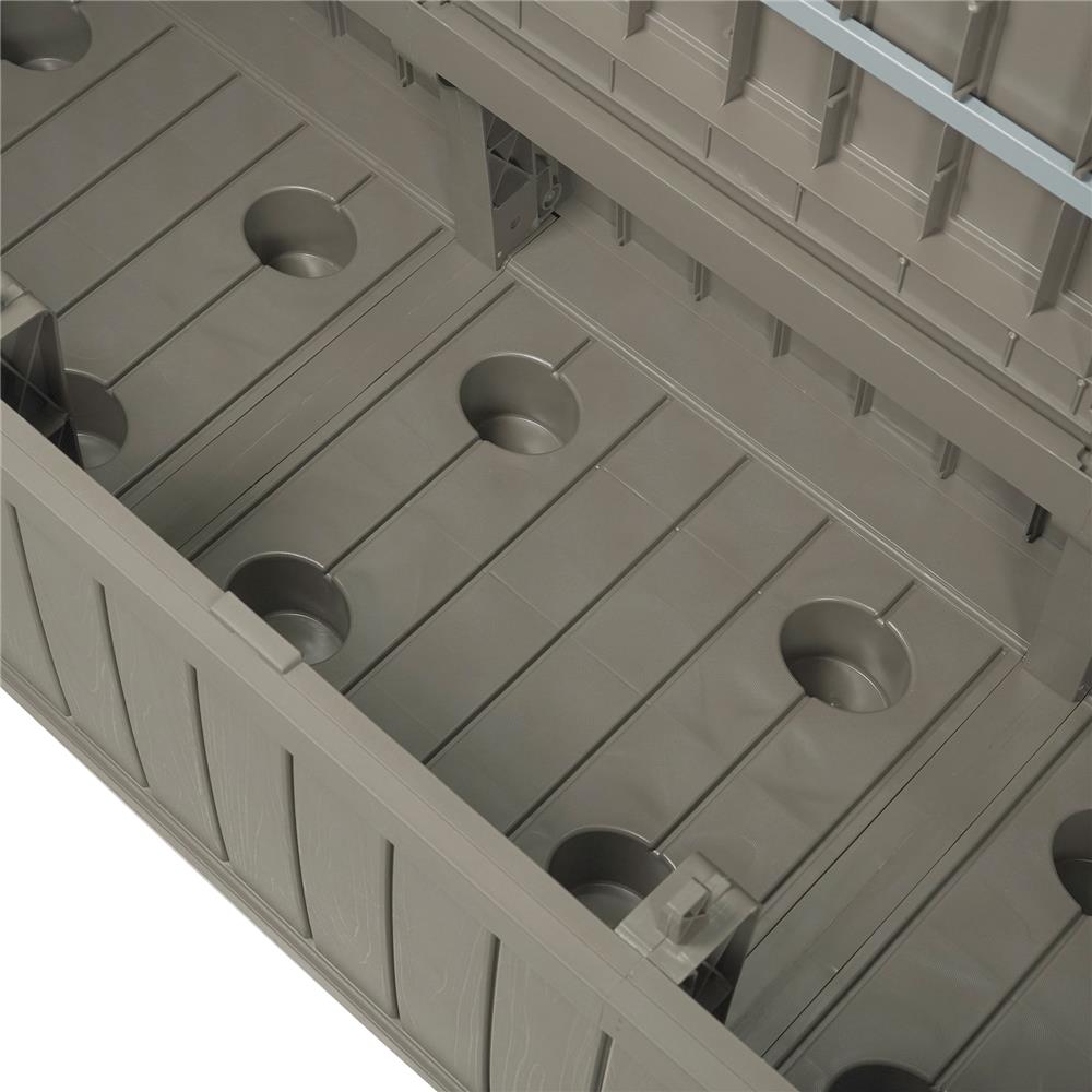 ม้านั่งเก็บของกลางแจ้ง 3 ที่นั่ง SPRING PORTOLA สีน้ำตาลอ่อน