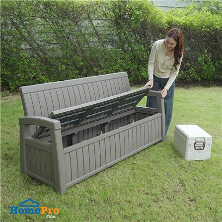 ม้านั่งเก็บของกลางแจ้ง 3 ที่นั่ง SPRING PORTOLA สีน้ำตาลอ่อน_9