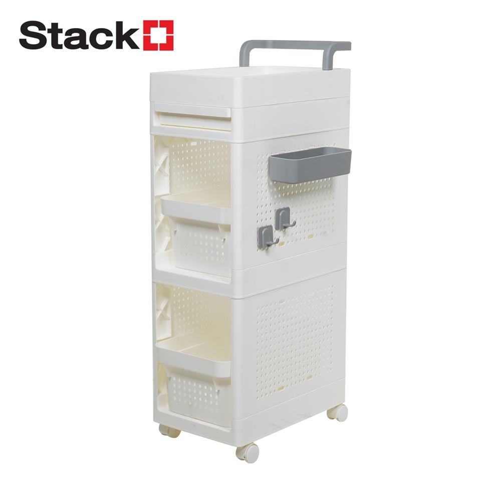 ชั้นวางของ 2 ชั้น STACKO TORI 25.3X41X87.5 ซม. สีขาว_0
