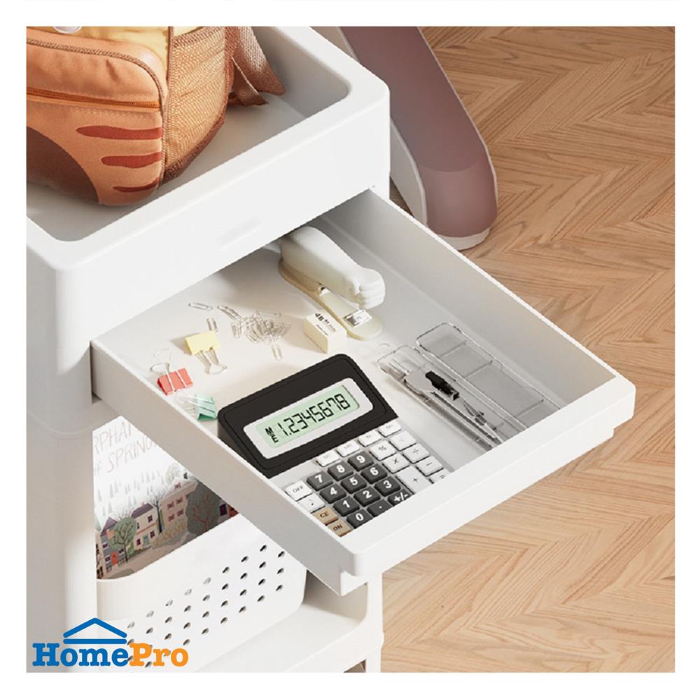 ชั้นวางของ 2 ชั้น STACKO TORI 25.3X41X87.5 ซม. สีขาว