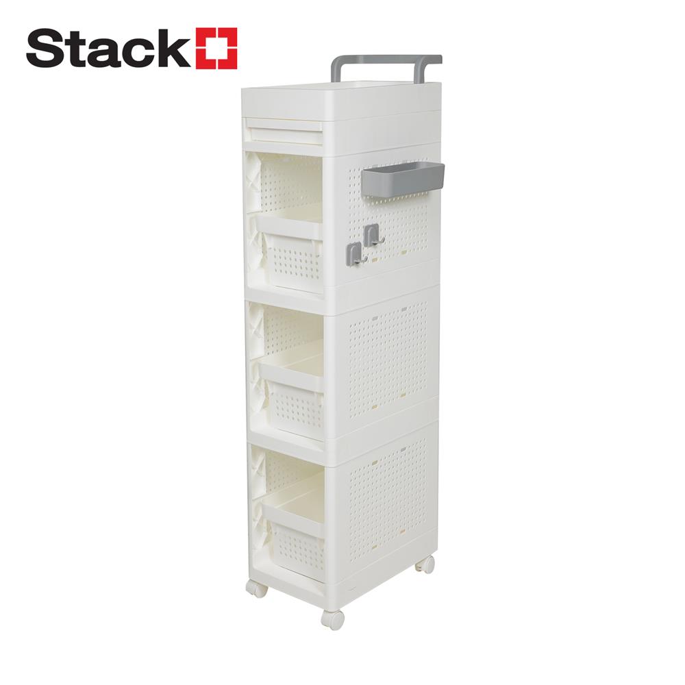 ชั้นวางของ 3 ชั้น STACKO TORI 25.3X41X119.7 ซม. สีขาว_0