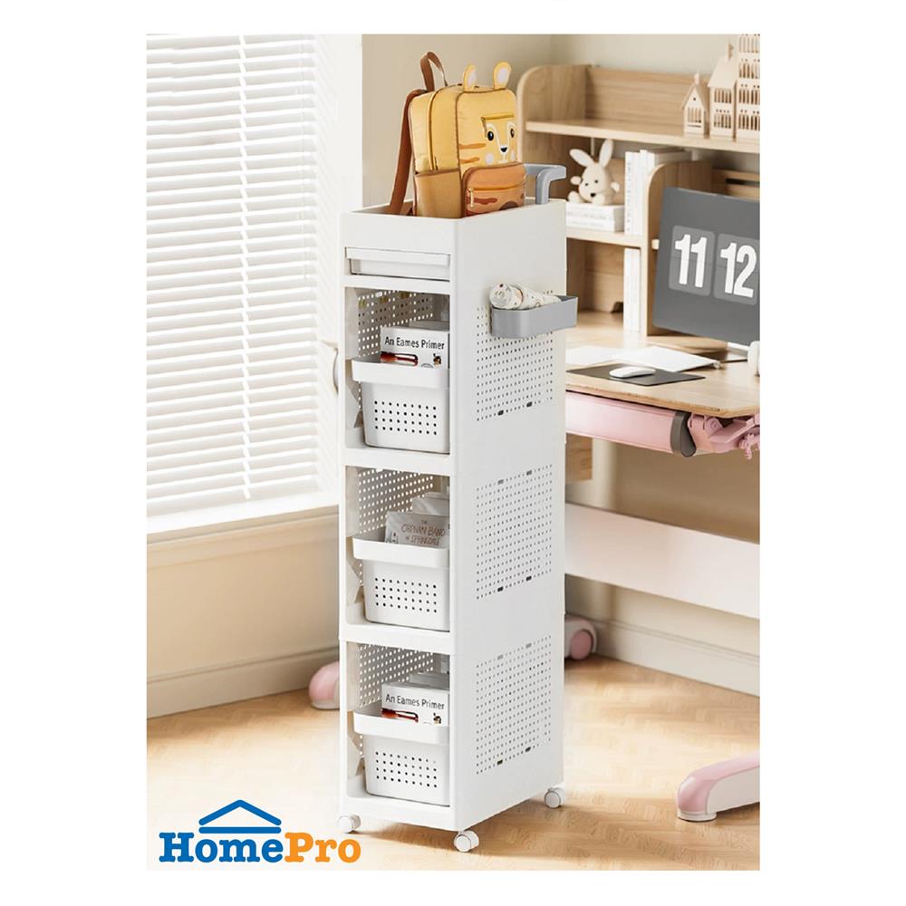 ชั้นวางของ 3 ชั้น STACKO TORI 25.3X41X119.7 ซม. สีขาว