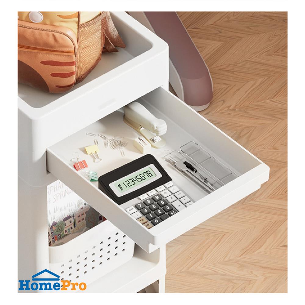 ชั้นวางของ 3 ชั้น STACKO TORI 25.3X41X119.7 ซม. สีขาว