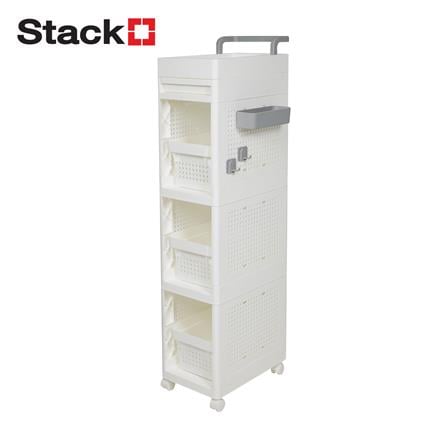 ชั้นวางของ 3 ชั้น STACKO TORI 25.3X41X119.7 ซม. สีขาว_1