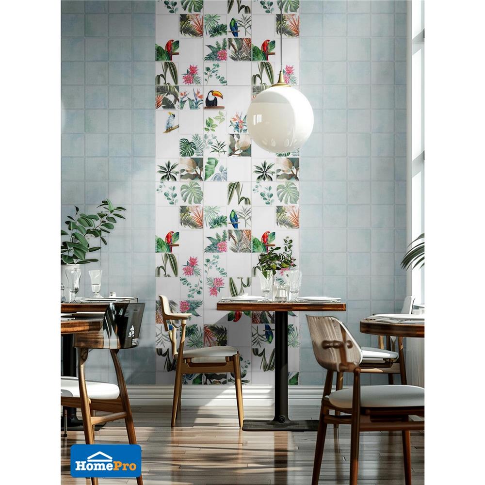 กระเบื้องผนัง 30x60 ซม. DURAGRES แพรอท ไวท์ เดคอร์ A 0.9 ตร.ม.
