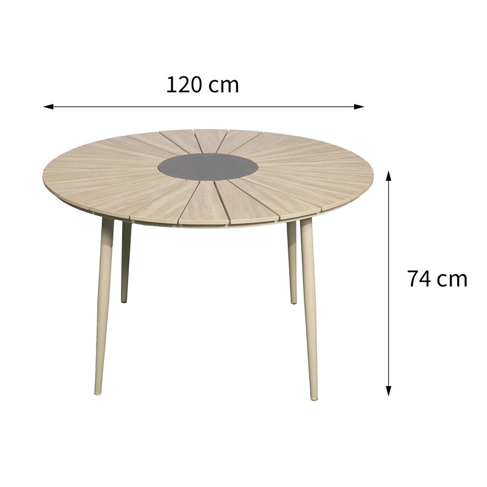 ชุดสนาม 4 ที่นั่ง SPRING SACHA สีน้ำตาล