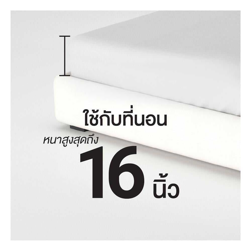 ชุดผ้าปูที่นอน 6 ฟุต (ชุด 6 ชิ้น) FROLINA COTTON BREEZE CBSF003