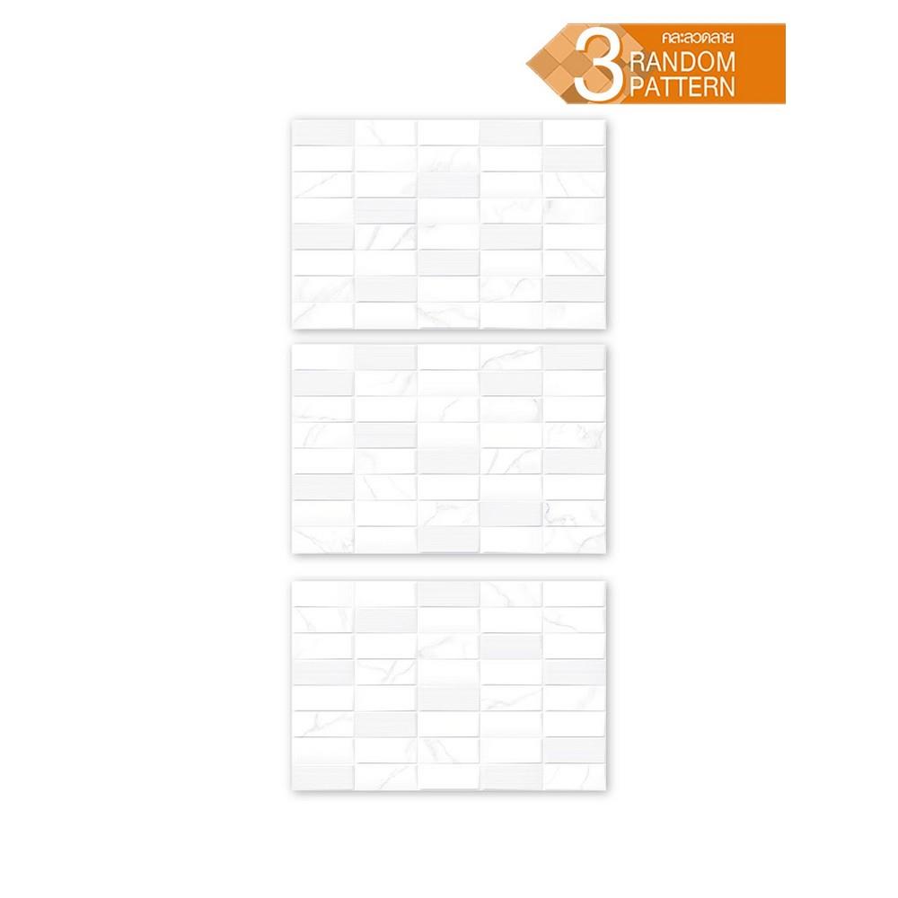กระเบื้องผนัง 30x45 ซม. COTTO ออโรร่า เดคโค่ ขาว PM 0.81 ตร.ม.
