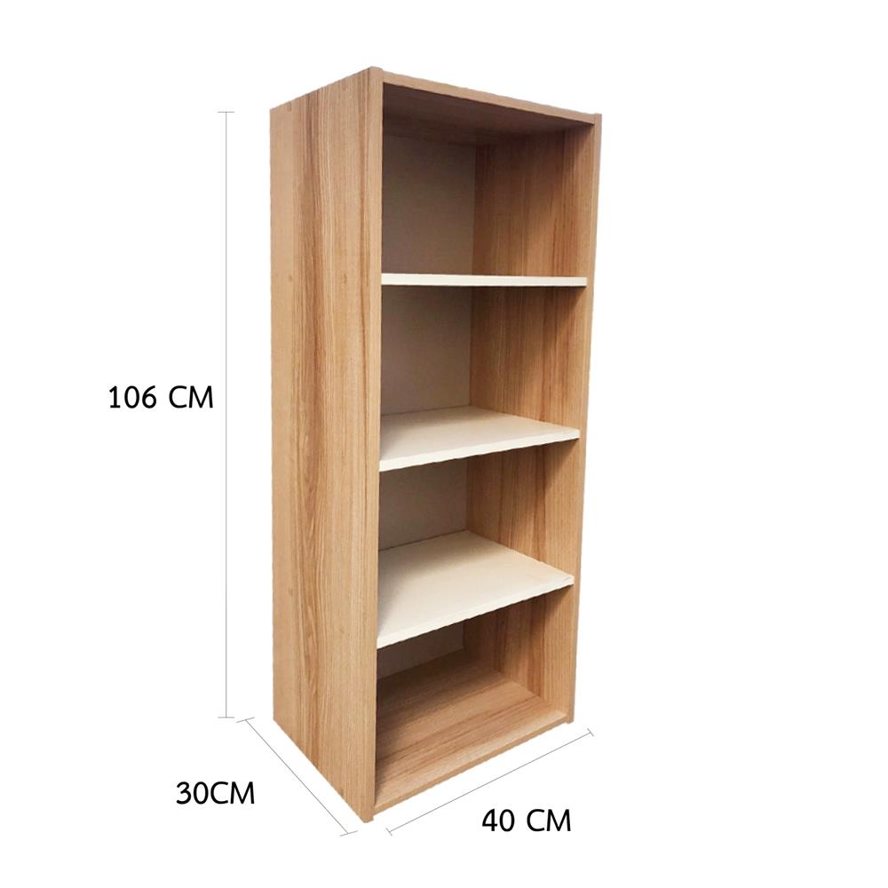 ตู้โล่ง 4 ช่อง FURDINI FINE ลายไม้/ครีมขาวผ้า