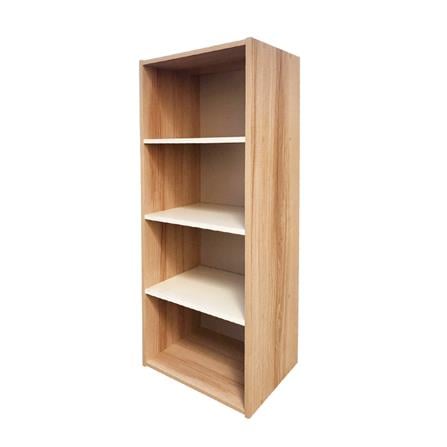 ตู้โล่ง 4 ช่อง FURDINI FINE ลายไม้/ครีมขาวผ้า_0
