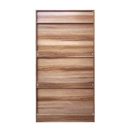 ตู้เสื้อผ้า 2 บานเปิด FURDINI FINE 90 ซม. ลายไม้/ครีมขาวผ้า_3