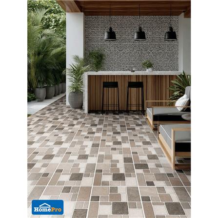 กระเบื้องพื้น 16x16 นิ้ว TARA อัลบอน มิกซ์ น้ำตาล A 0.96 ตร.ม._5