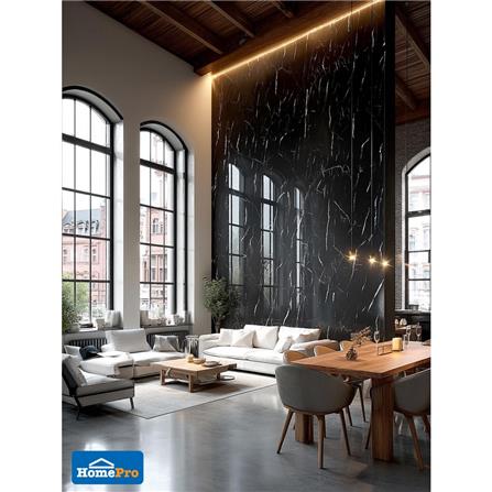 แผ่นตกแต่งผนัง SPC WALL PANEL 122x244 ซม. TARA ลอเรนต์ ดำ_4