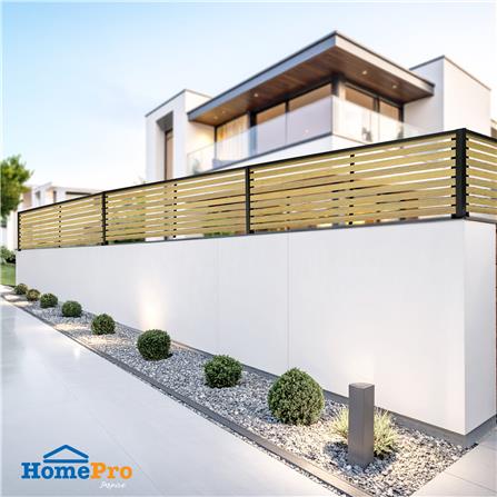 รั้วบังตาโปร่ง SUNSHIELD SET-B S90 0.6x2 ม. สีโอ๊ค_5