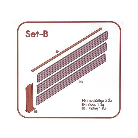 รั้วบังตาโปร่ง SUNSHIELD SET-B S90 0.6x2 ม. สีโอ๊ค_6
