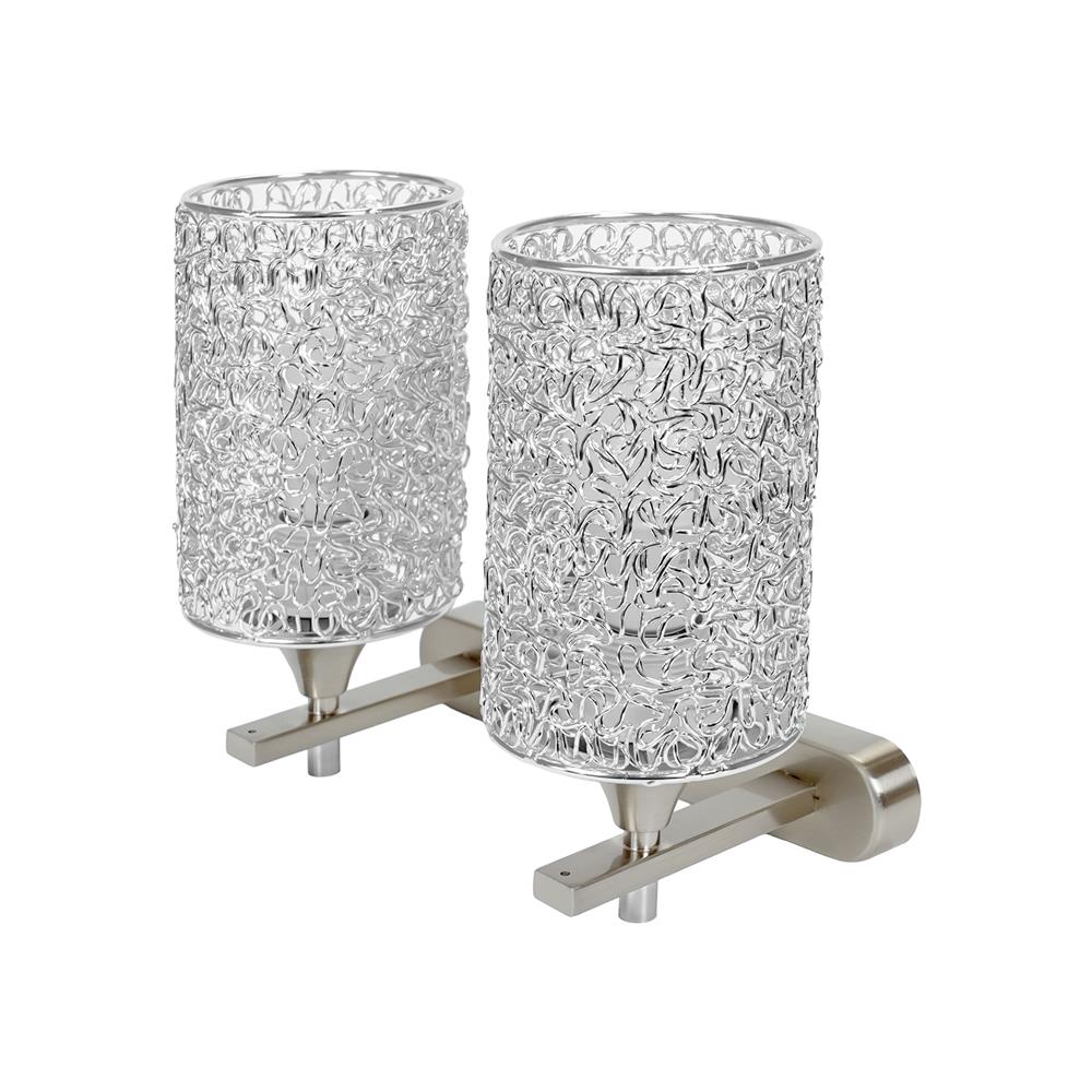 ไฟกิ่งภายใน CARINI 18614N-2BSN สีเงิน 2 หัว