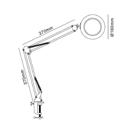 ไฟอ่านหนังสือ LED CARINI MT15-3657 9 วัตต์ สีดำ_2