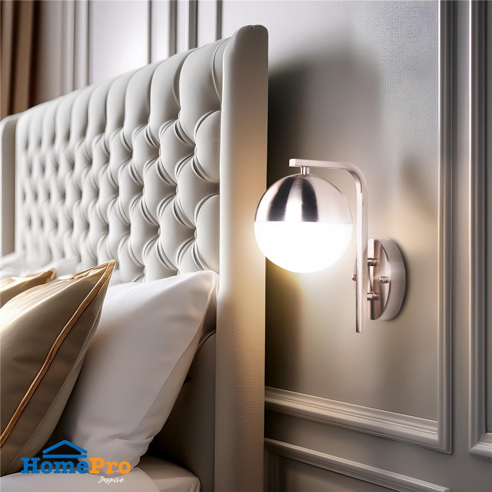 ไฟกิ่งภายใน CARINI 5001-1SN สีขาว/เงิน 1 หัว