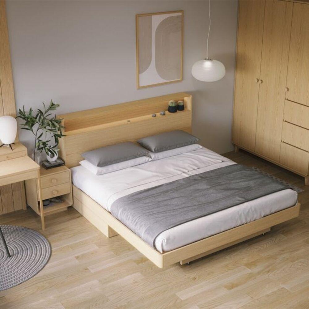 เตียง 6 ฟุต SB FURNITURE HAGI 19217661 สี MONACO OAK