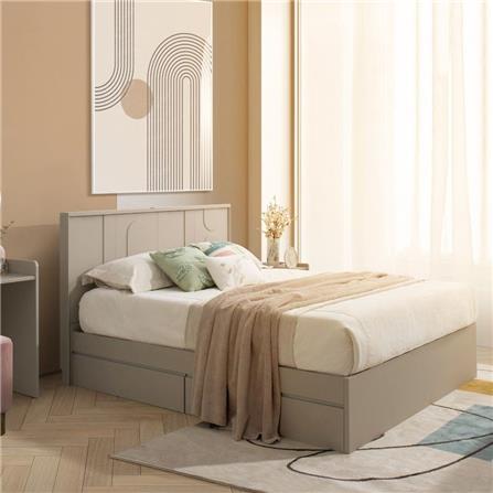 เตียง 5 ฟุต SB FURNITURE LAVIQUE 19225517 สีน้ำตาล/ครีม_3