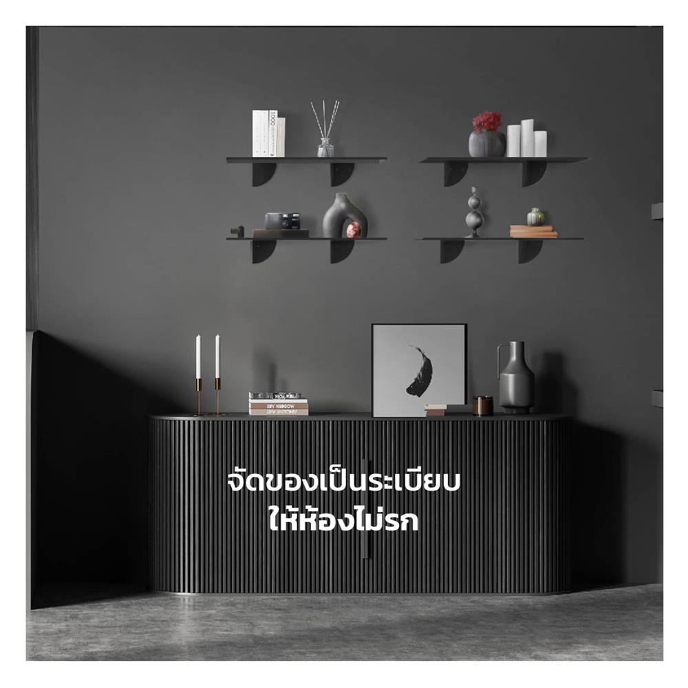 ชั้นวางของเหล็กติดผนัง SPACEMAKER 80X23.5X12.7 ซม. สีขาว