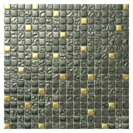 โมเสคแก้ว 30X30 ซม. DURAGRES แบล็ค โกล์ด กลาส เน็ต_0