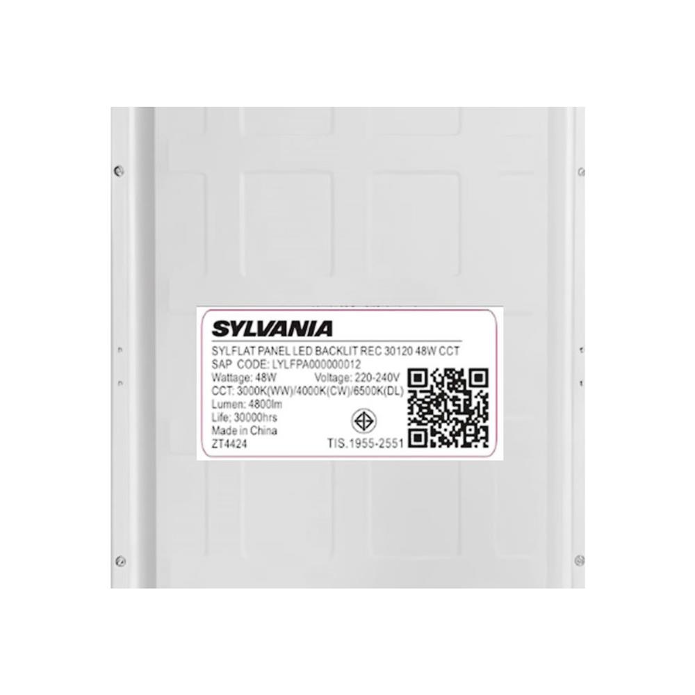 โคมฝังฝ้า LED SYLVANIA PANEL SYLFLAT 48 วัตต์ 30x120 ซม. DAYLIGHT/COOL WHITE/WARM WHITE