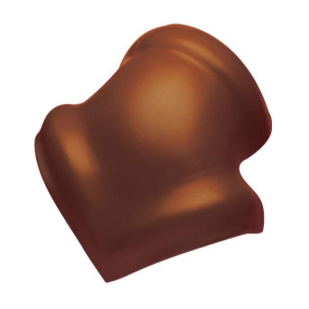 ครอบ 3 ทาง ลอนคู่ DURAONE สีน้ำตาลมีสุข