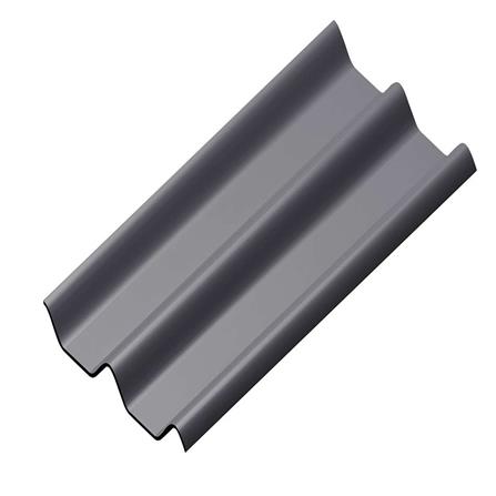 กระเบื้องหลังคาลอนคู่ DURAONE 50x120x0.5 ซม. สีเทาหมอกเมฆา_0