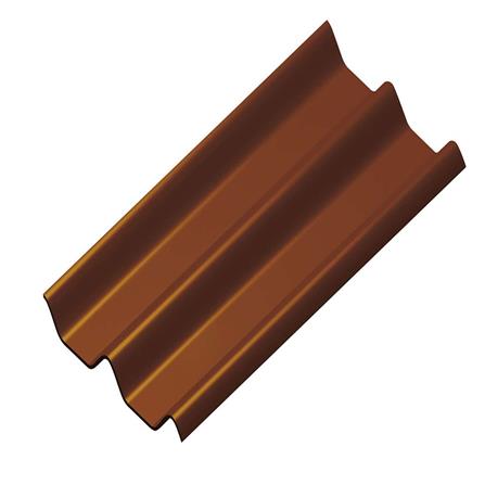 กระเบื้องหลังคาลอนคู่ DURAONE 50x120x0.5 ซม. สีน้ำตาลมีสุข_0