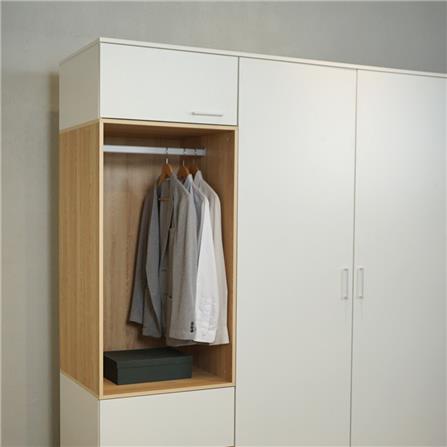 ตู้เสื้อผ้า 2 บานเปิด FURDINI MOBILLE 180 ซม. สีขาว/ออทตาวา_3