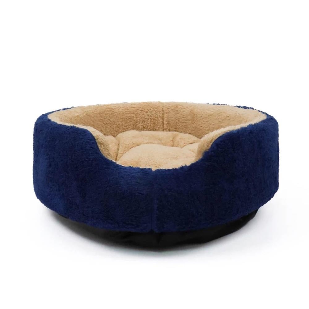 ที่นอนสัตว์เลี้ยง CLAWSET ROUND FLUFFY PET BED ไซซ์ L สีน้ำเงิน