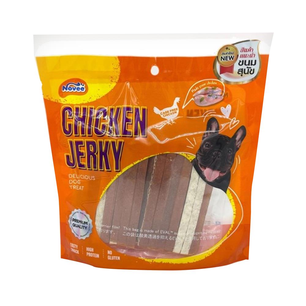 ขนมสุนัข NOVEE CHICKEN FISH STRIP 400 ก.