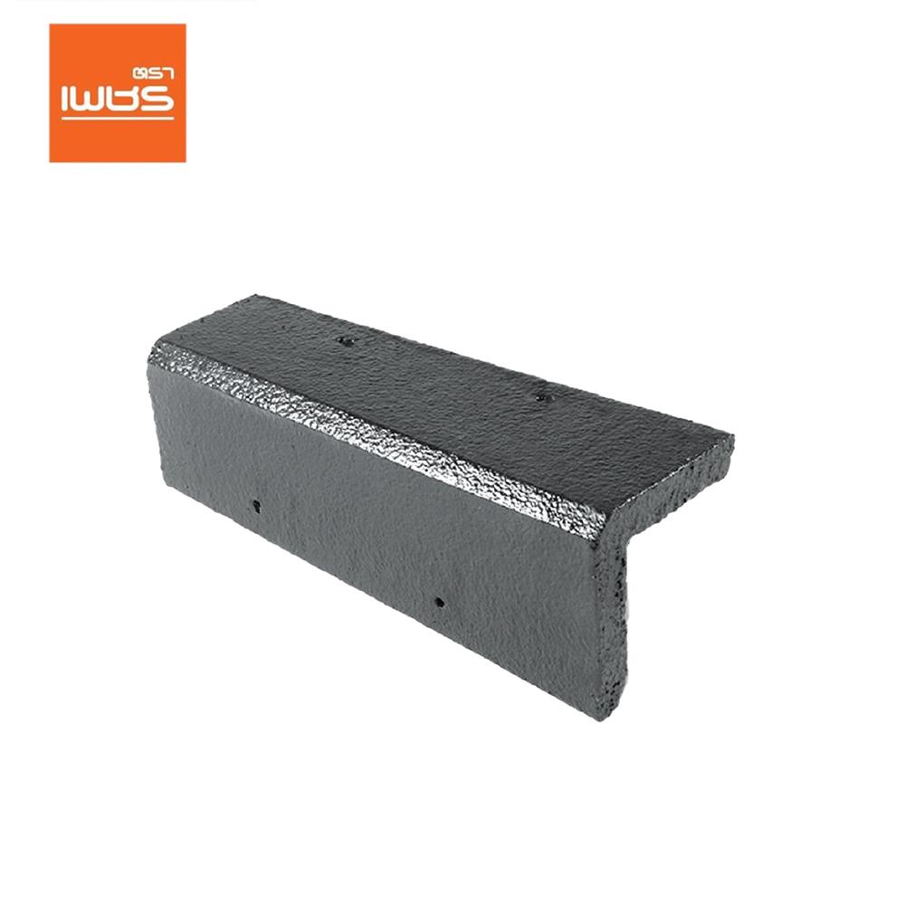 ครอบข้าง อดามัสแบบเรียบ ตราเพชร 20x42x2.9 ซม. สีเทาปฐพี