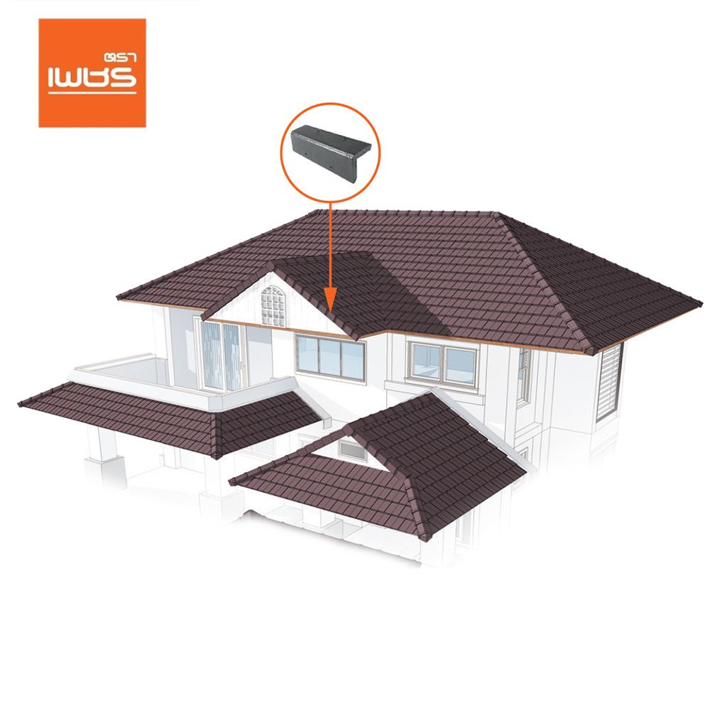 ครอบข้าง อดามัสแบบเรียบ ตราเพชร 20x42x2.9 ซม. สีเทาปฐพี