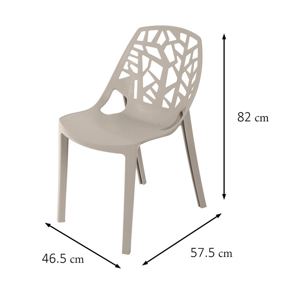 เก้าอี้พลาสติก SPRING AMAZON CIRCULAR สีโทป
