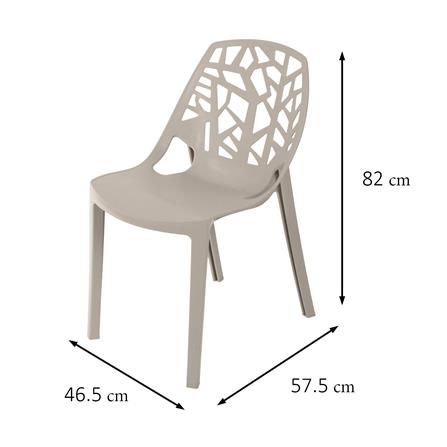 เก้าอี้พลาสติก SPRING AMAZON CIRCULAR สีโทป_1