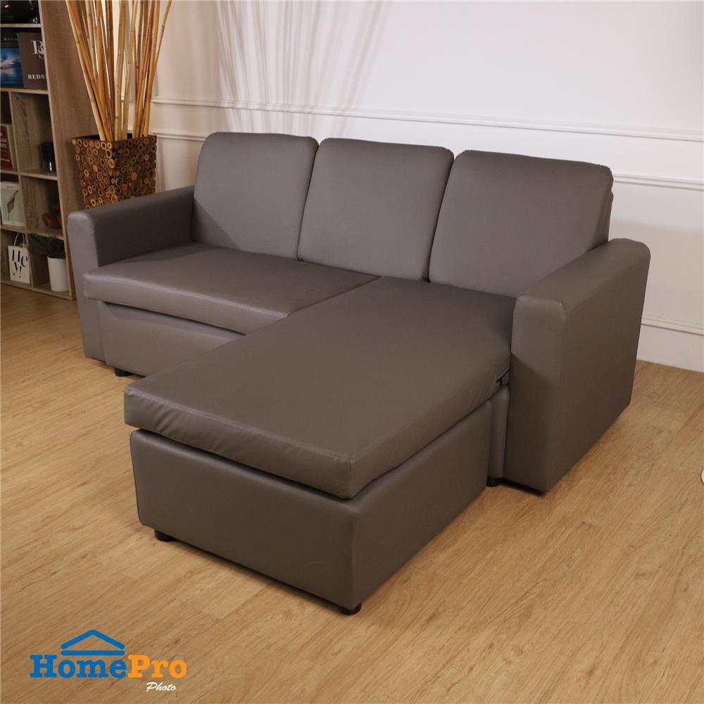 โซฟาเข้ามุม 3 ที่นั่ง FURDINI RALPHS สีน้ำตาลเข้ม