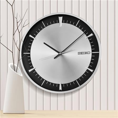 นาฬิกาแขวน SEIKO CLOCKS QXA840S 15.9 นิ้ว สีเงิน_4
