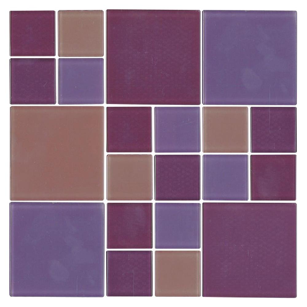 โมเสคแก้ว 30X30 ซม. DURAGRES เพอเพิ้ล ชิก
