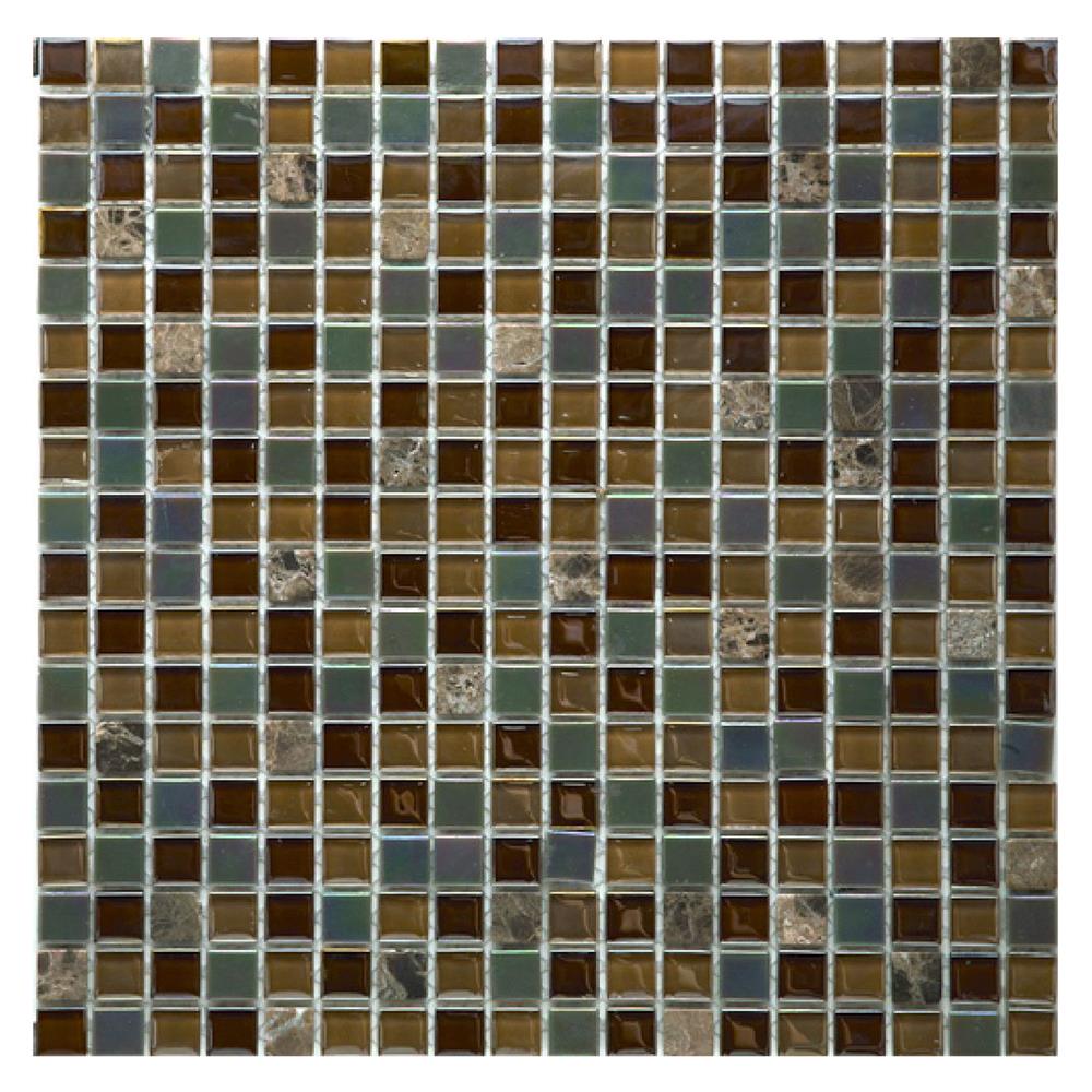โมเสคแก้ว 30x30 ซม. DURAGRES เมทาลิค เวนัท