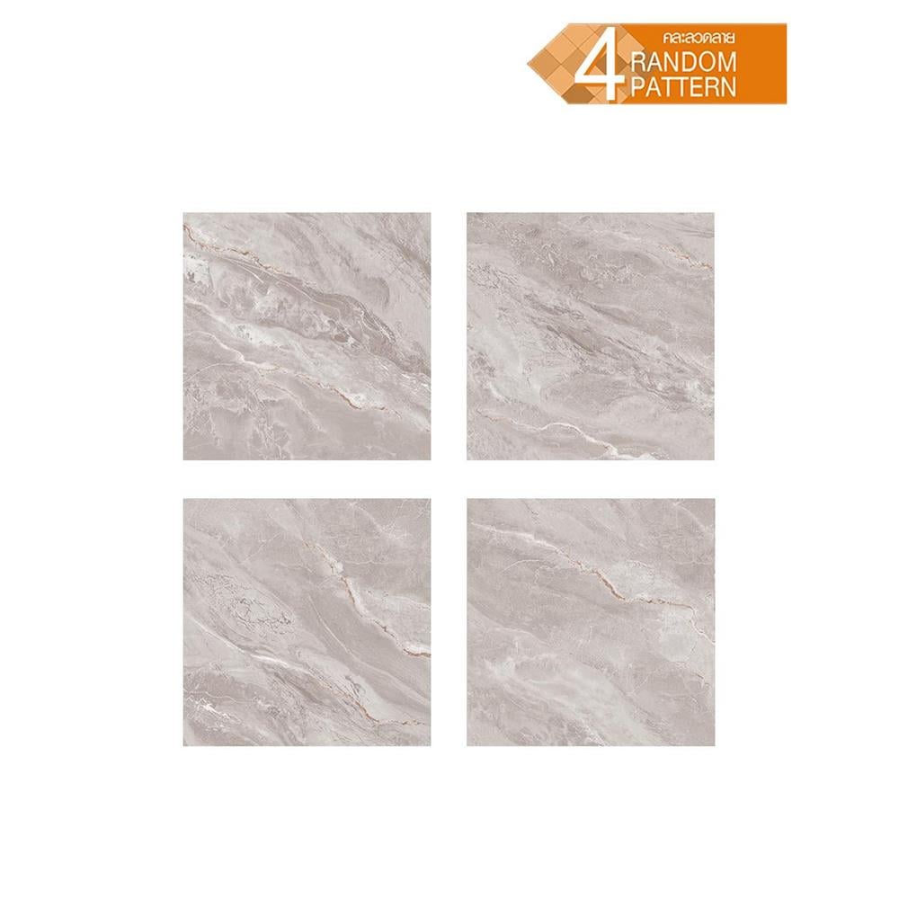 กระเบื้องพื้นพอร์ซเลน 60x60 ซม. CERGRES อารีนัล เทาอ่อน A 1.44 ตร.ม.