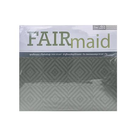ชุดผ้าปูที่นอน 3.5 ฟุต (ชุด 2 ชิ้น) FAIRMAID 12MC สีเทา_3