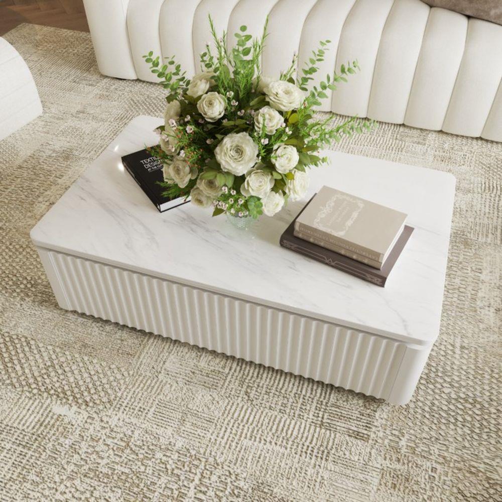 โต๊ะกลาง SB FURNITURE GALAR 19214861 98 ซม. สีขาว