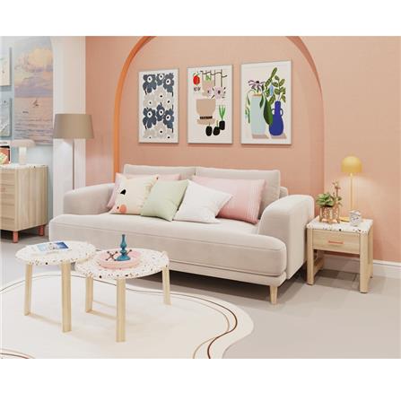 โต๊ะกลาง KONCEPT CHICHA 19226899 60 ซม. สีขาว/น้ำตาล_2
