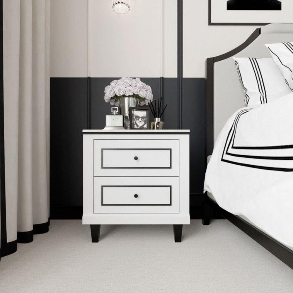 ตู้ข้างเตียง SB FURNITURE ETERNO 19220928 55 ซม. สีขาว